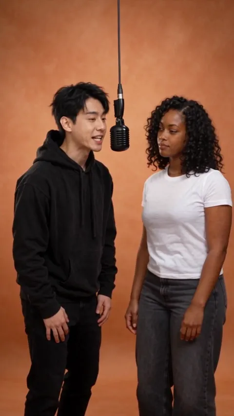 Frame from the resulting duo clip